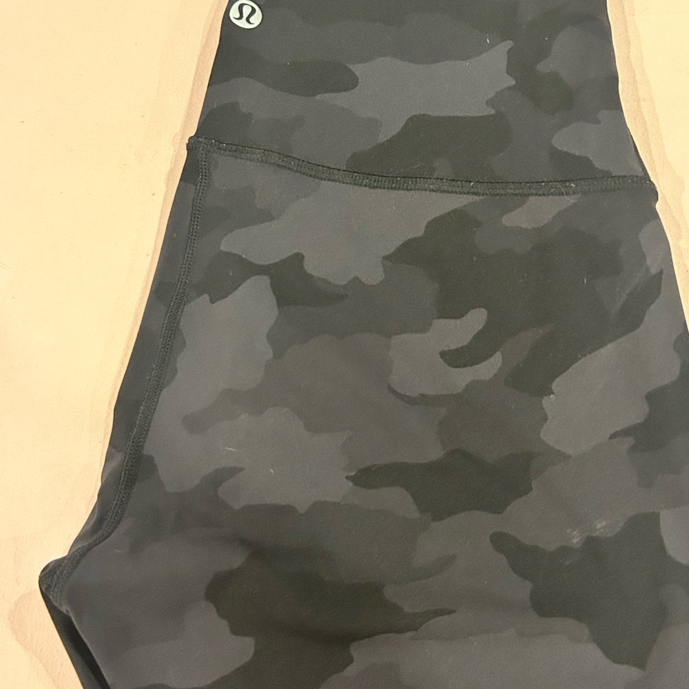 lululemon athletica Black Camo Leggings